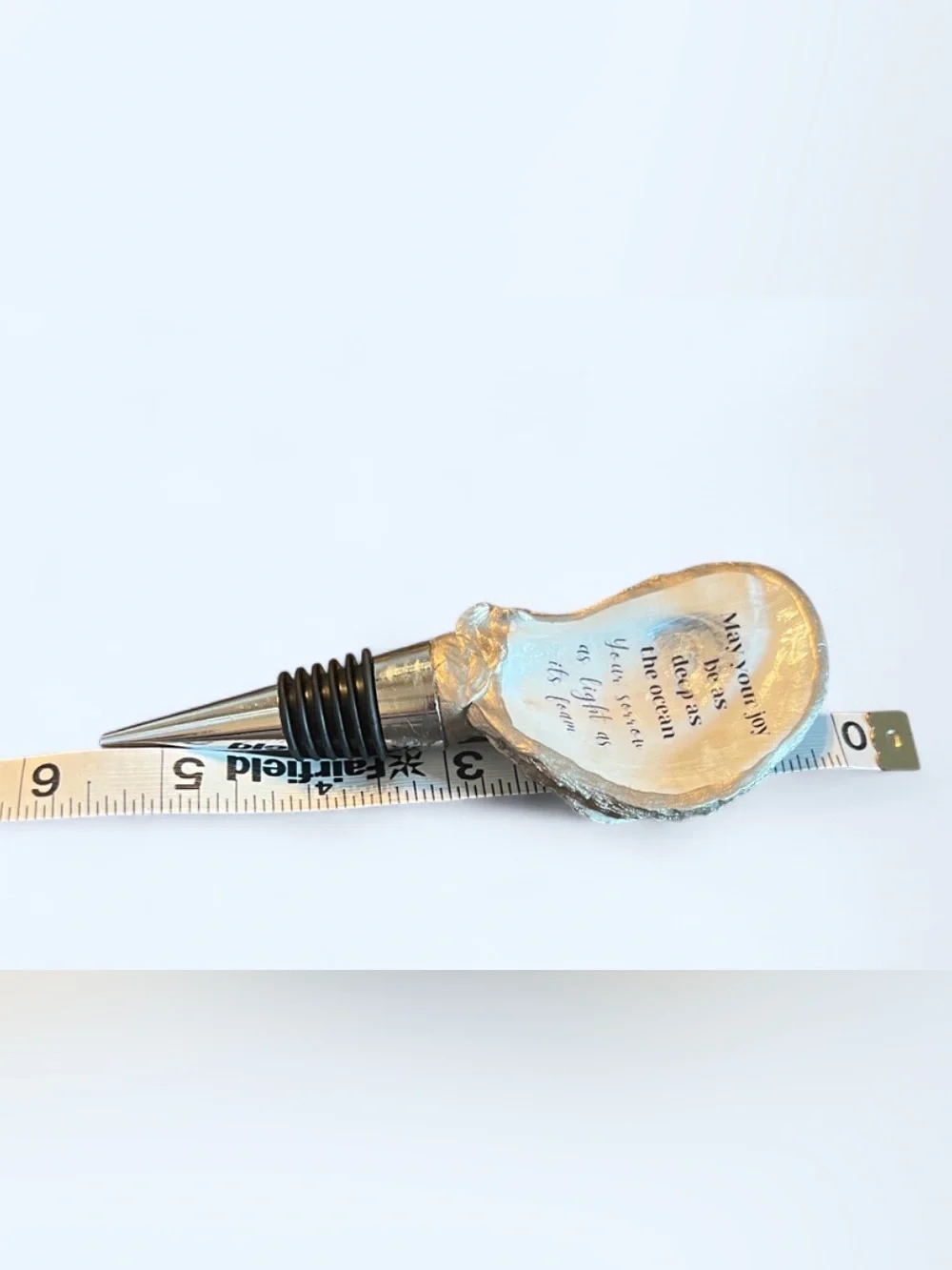 Coast and Cork oyster shell wine stopper